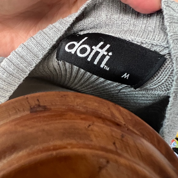 Grey knit high neck top - Picture 6 of 7